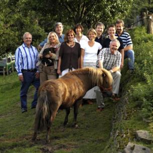 Gruene mit Pferd